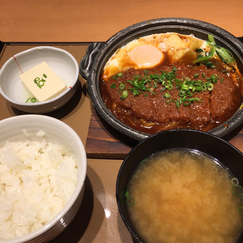 味噌かつ煮定食(やよい軒 中町店 )