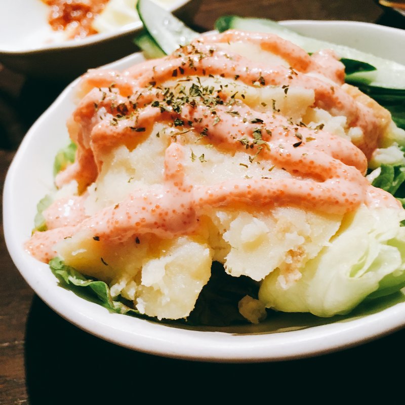 明太ポテトサラダ(炭焼酒房 青とうがらし )