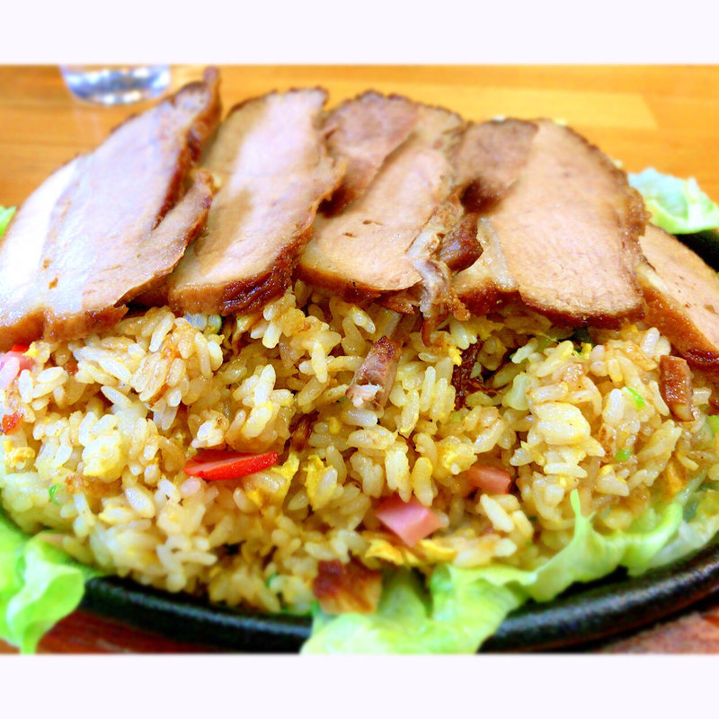 鉄板叉焼レタス炒飯(勝つ山 国分店)