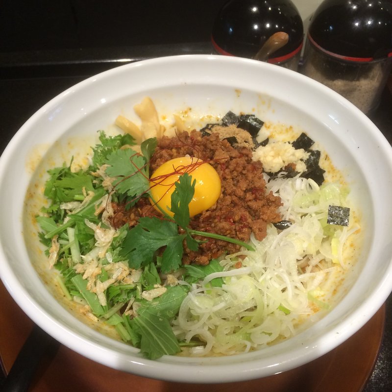 トムヤム台湾まぜそば　中盛(まぜそばしるし)