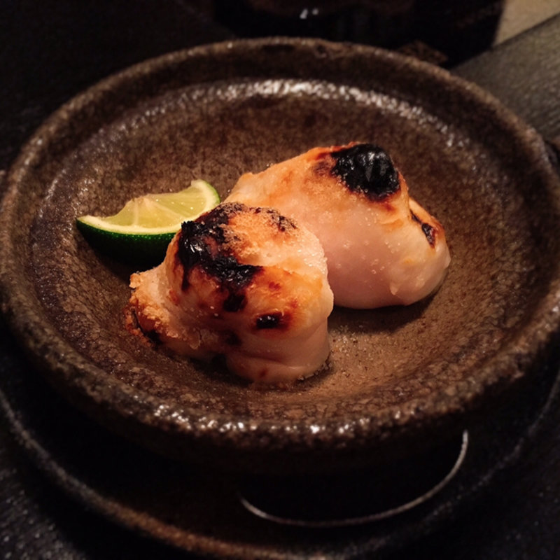 焼き白子(玄品ふぐ 四条烏丸の関)