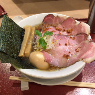 特製金色貝そば(燃えよ麺助)