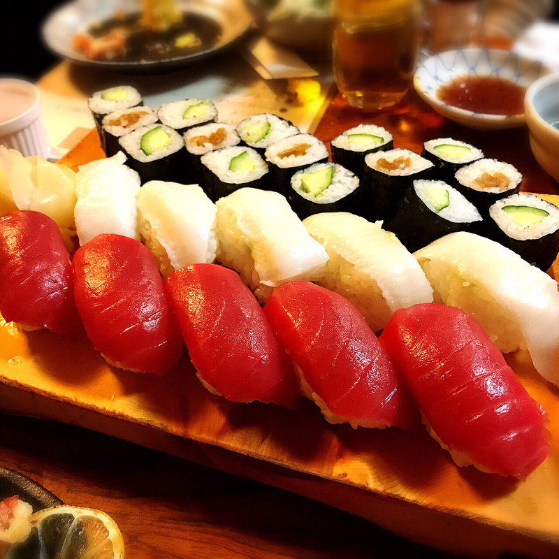 まぐろ、エンガワ(いろは寿司 本店)