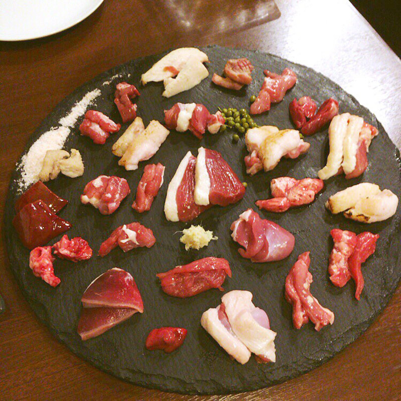 鴨刺し重20種盛り(天満鴨バルねぎま)