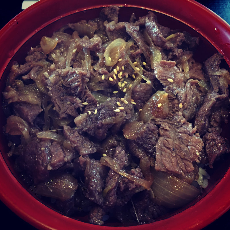 カルビ丼定食(もみじ亭 （モミジテイ）)