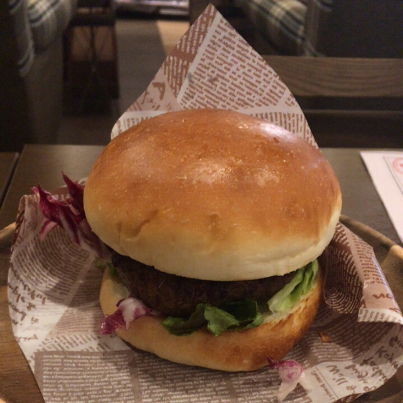 NICKバーガー モーニングセット(ブレンドコーヒー)(肉が旨いカフェ NICK STOCK本町通り店)