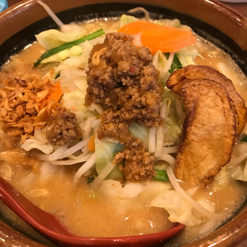 北海道味噌野菜ラーメン(麺場 田所商店 木更津店)