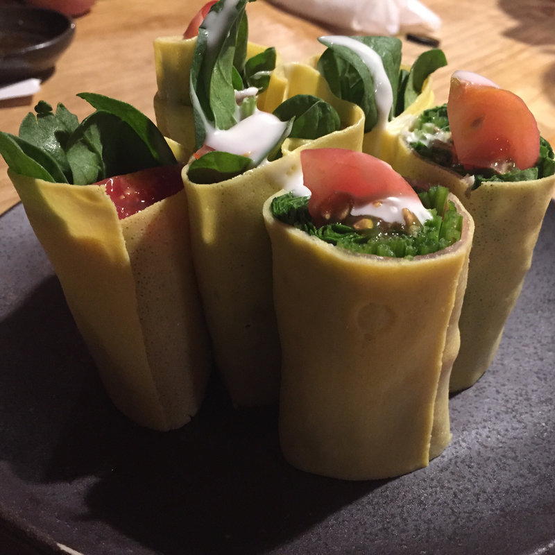 ホーレン草玉子巻きサラダ(池田屋)