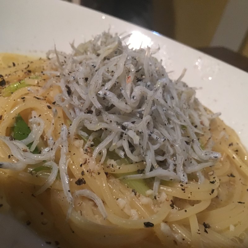 しらすと九条ねぎのペペロンチーノ(ソレール.Na （ソレール ナ）)