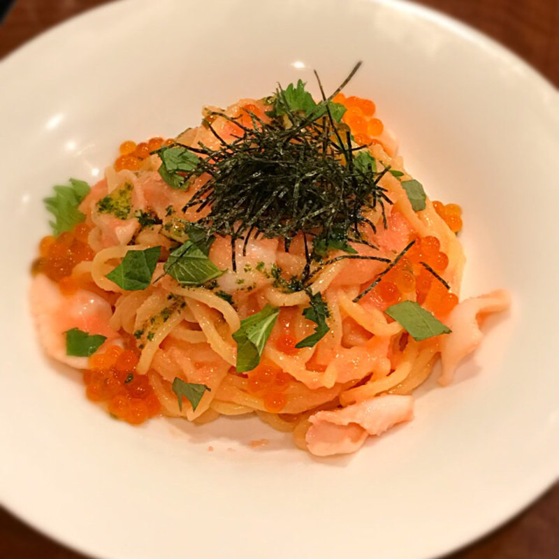 生パスタ タラコとイクラ(魚卵ハウスEni)