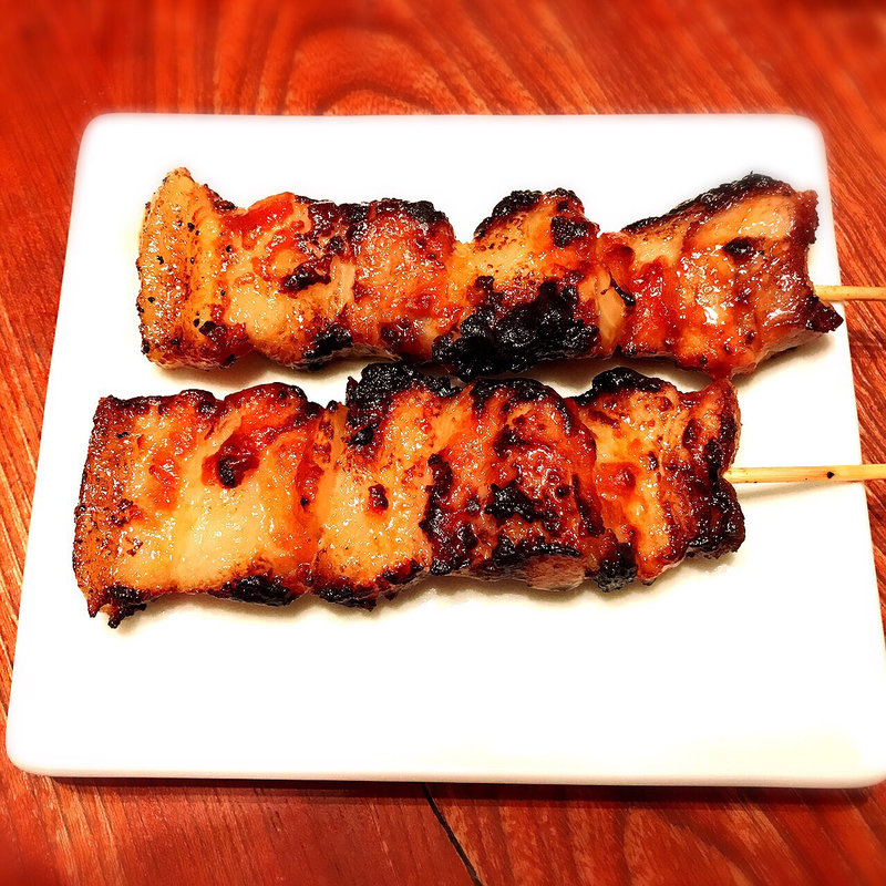 国産豚バラ串（味噌）(博多うどん酒場 イチカバチカ恵比寿店)