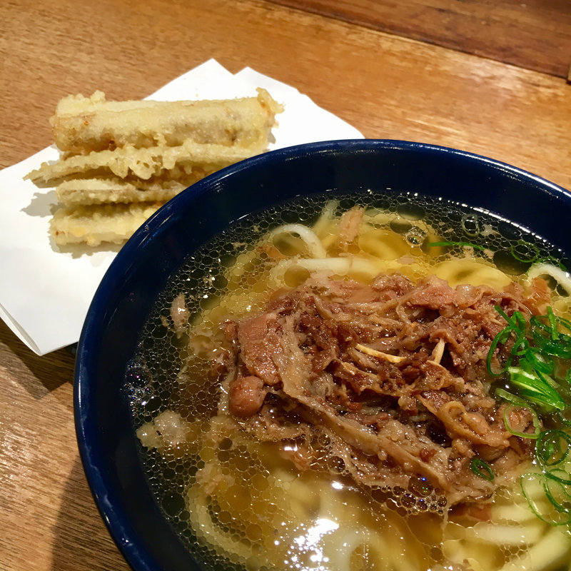 かけ+牛肉+ごぼう天(慎)