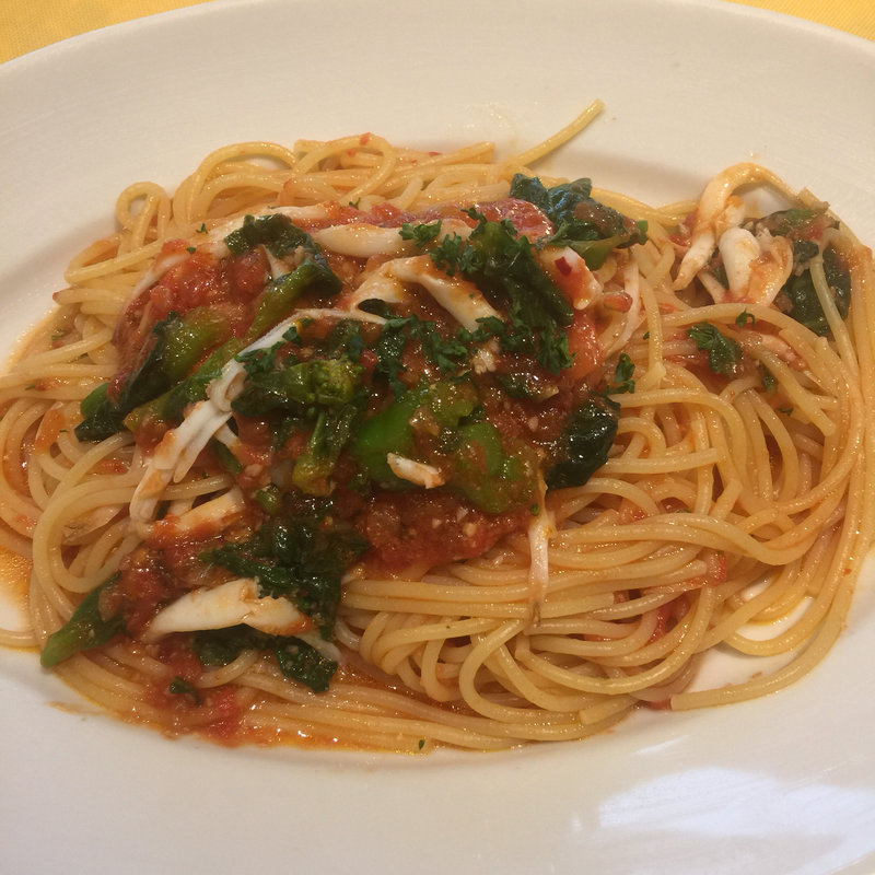 菜の花のアラビアータ(TRATTORIA Porchetta)