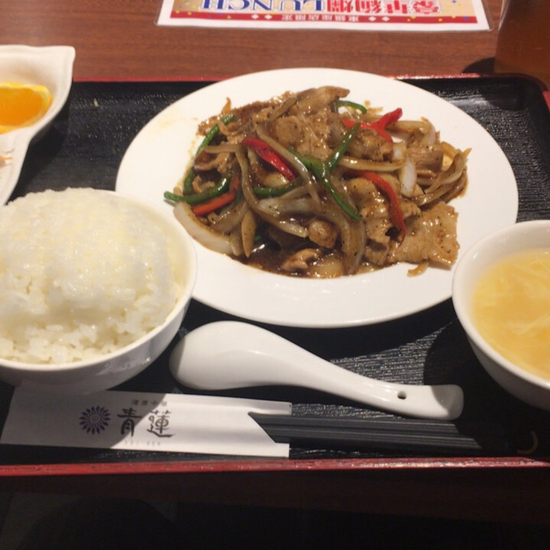 Aランチ(健康中華庵 青蓮 東銀座店)