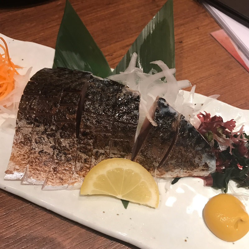 炙り金華サバ(《個室》北海道・東北うめもん酒場 東北だべさ 梅田東通り店)