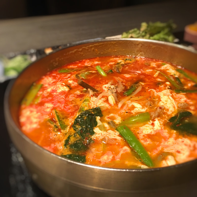 ユッケジャン定食(韓国料理 土火土火)