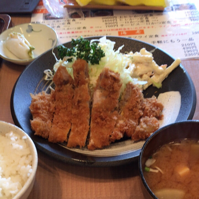サービスロースカツ定食(とんかつ双葉 葛西店)