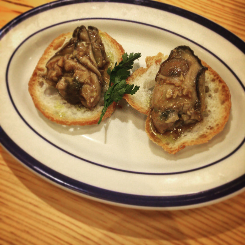 カキのオイル漬け(トラットリア ガタキージ)