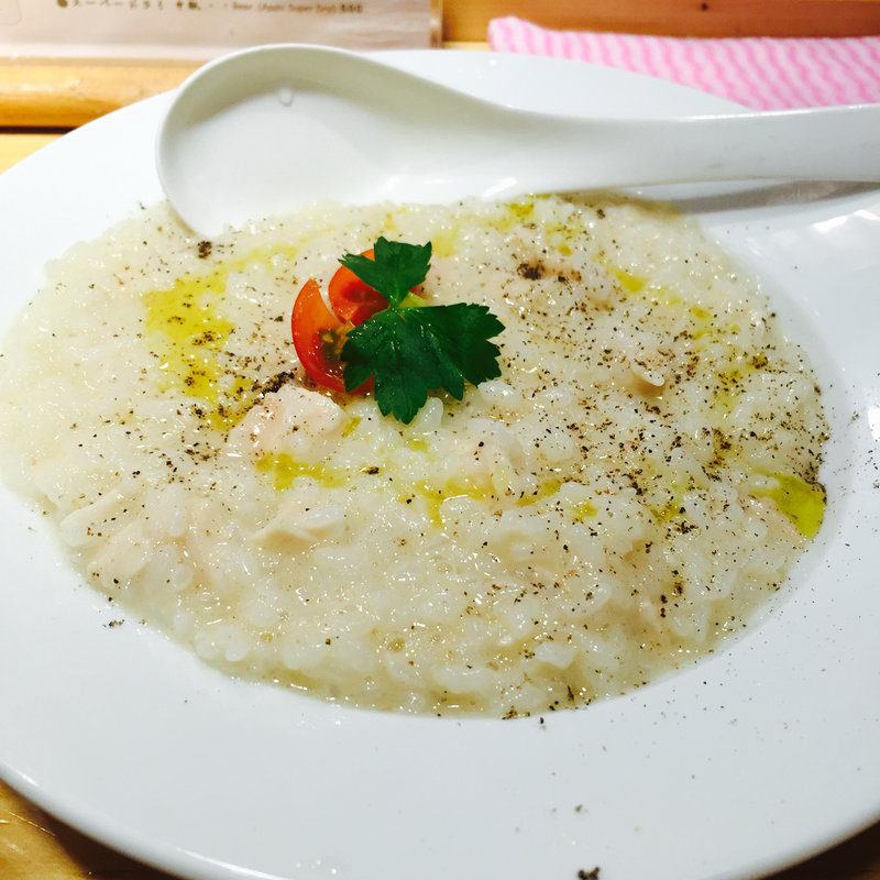 鶏白湯チーズリゾット(銀座 篝 Echika fit 銀座店 （ギンザ カガリ）)