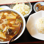 広東麺半チャーハン