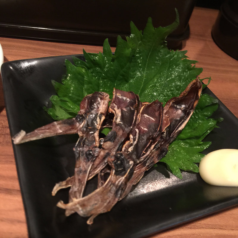 ホタルイカの素干し(日本酒の店 はなきん)