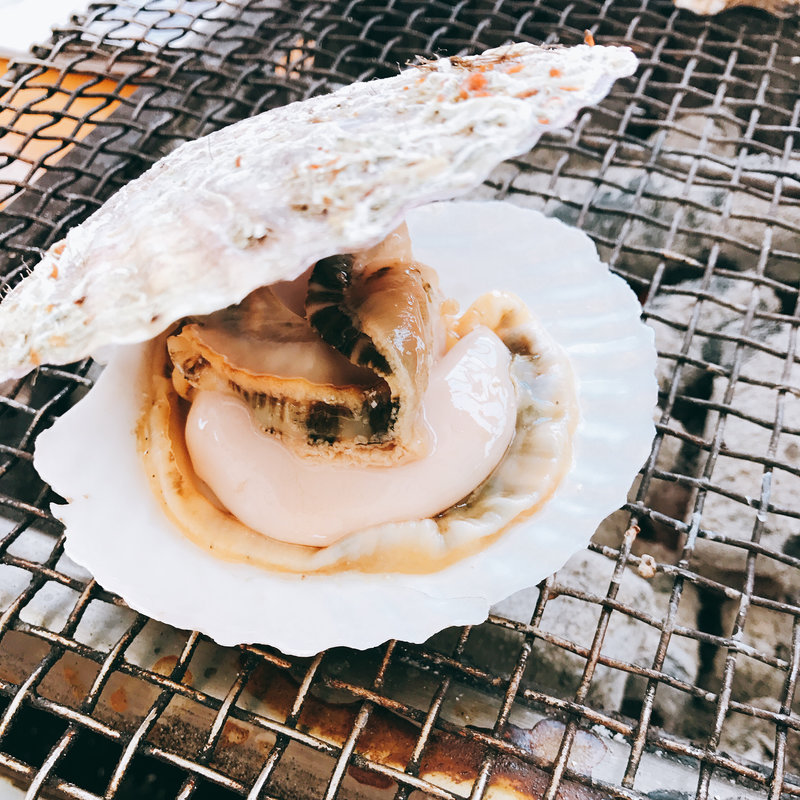 ホタテ(牡蠣小屋大黒丸)