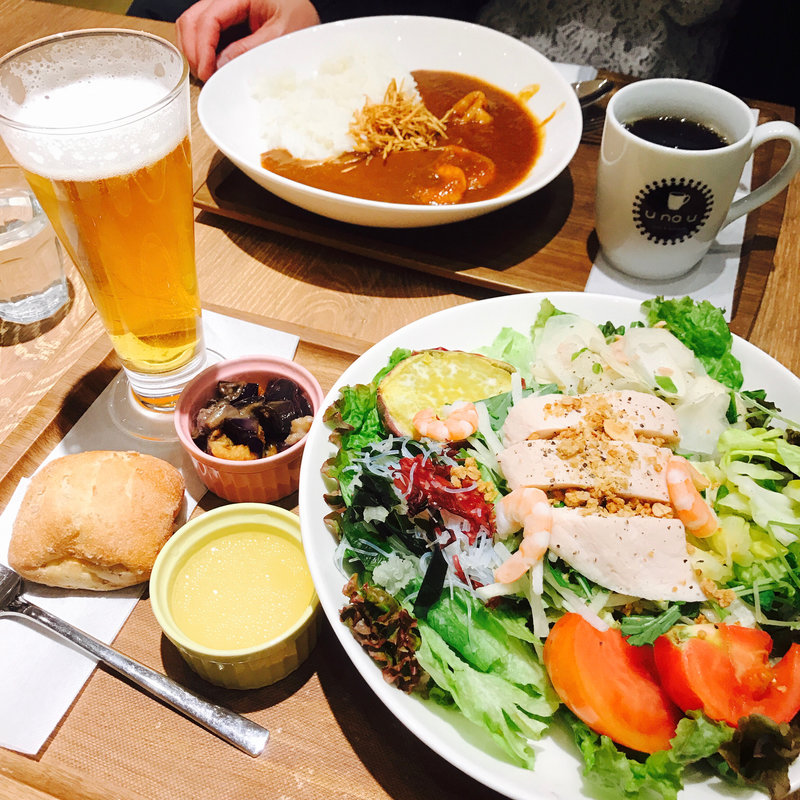 千葉県パワーサラダセット(ウナウ カフェ アンド キッチン)