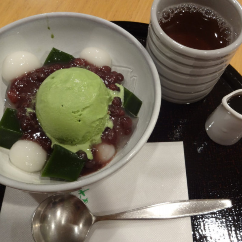 抹茶あんみつ(京はやしや 京都三条店)