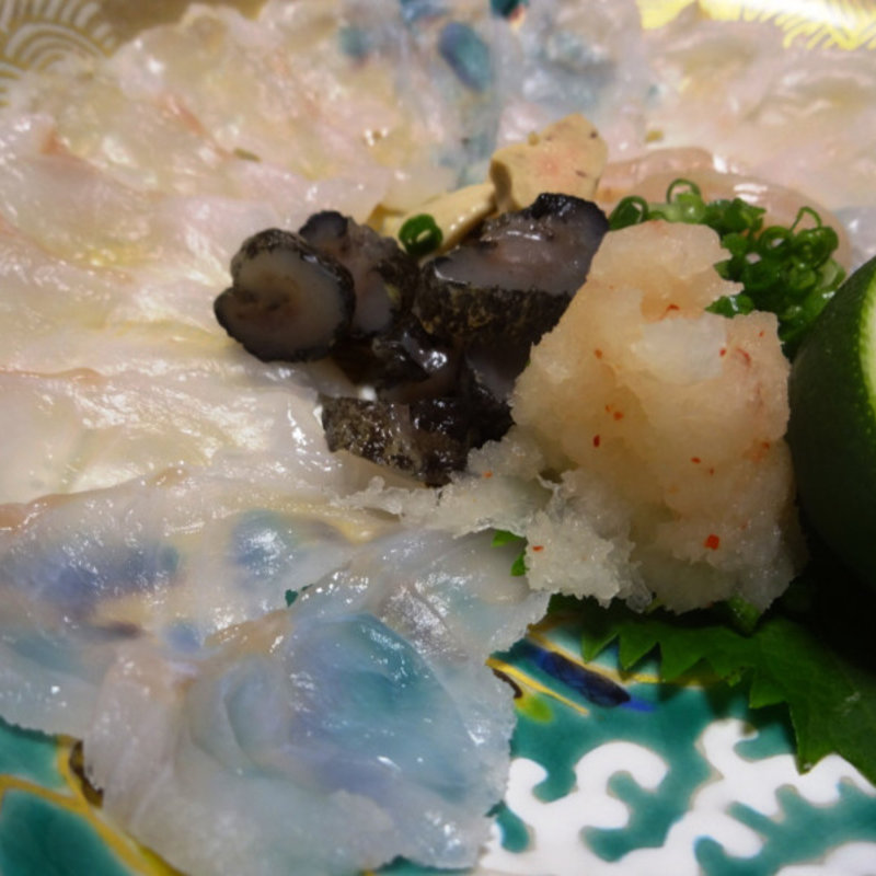 おこぜ 薄造り(割烹 やました )