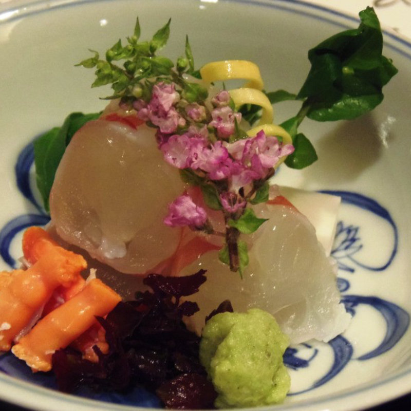 天然車エビのお造り(弘 作一 )