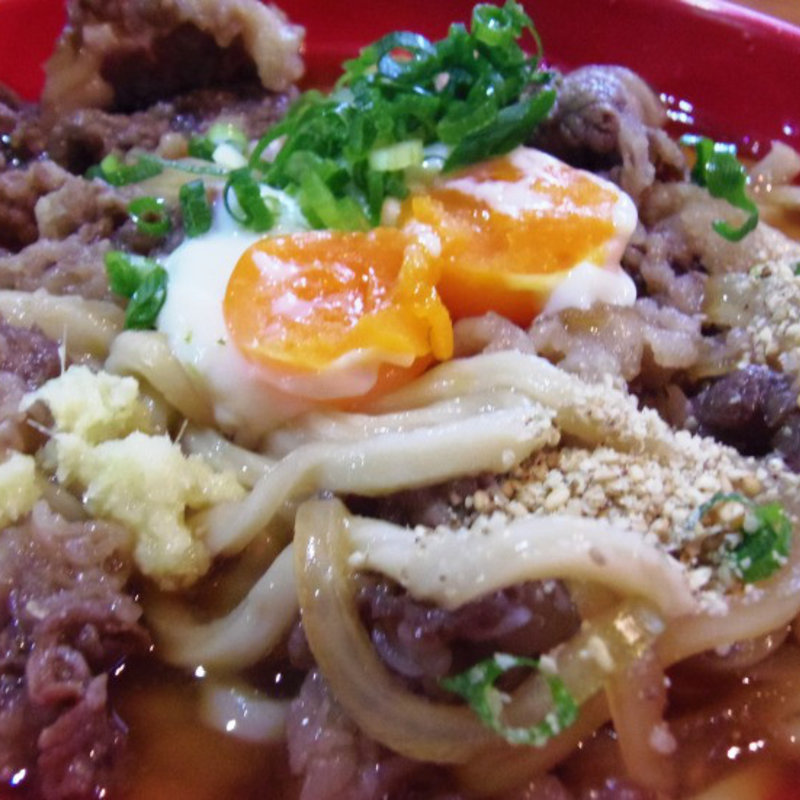 オリーブ牛と讃岐コーチン 温玉ぶっかけ(うどん田中 )
