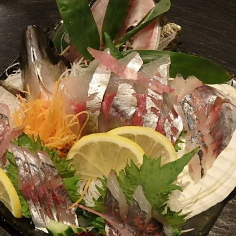 アジ姿造り(いけす酒場 活魚 梅田店 )