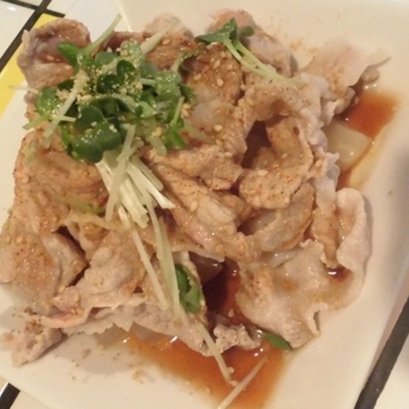 豚しゃぶと大根の揚げびたし(モミポン )