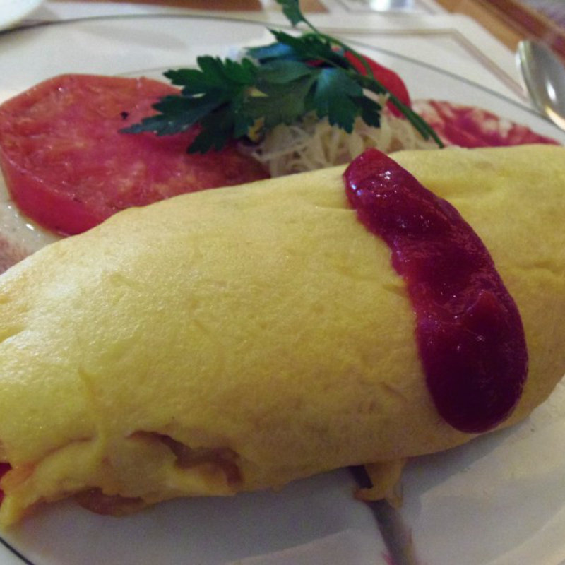 地養卵のオムライス(鉄板焼 よこはま)