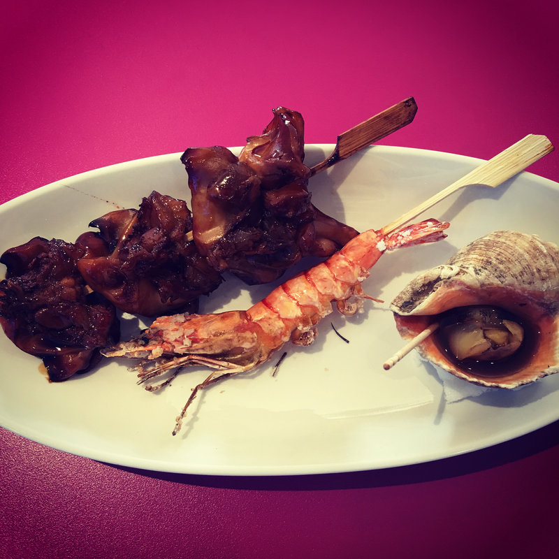 海鮮焼き合い盛り(仙台うみの杜水族館フードコート )