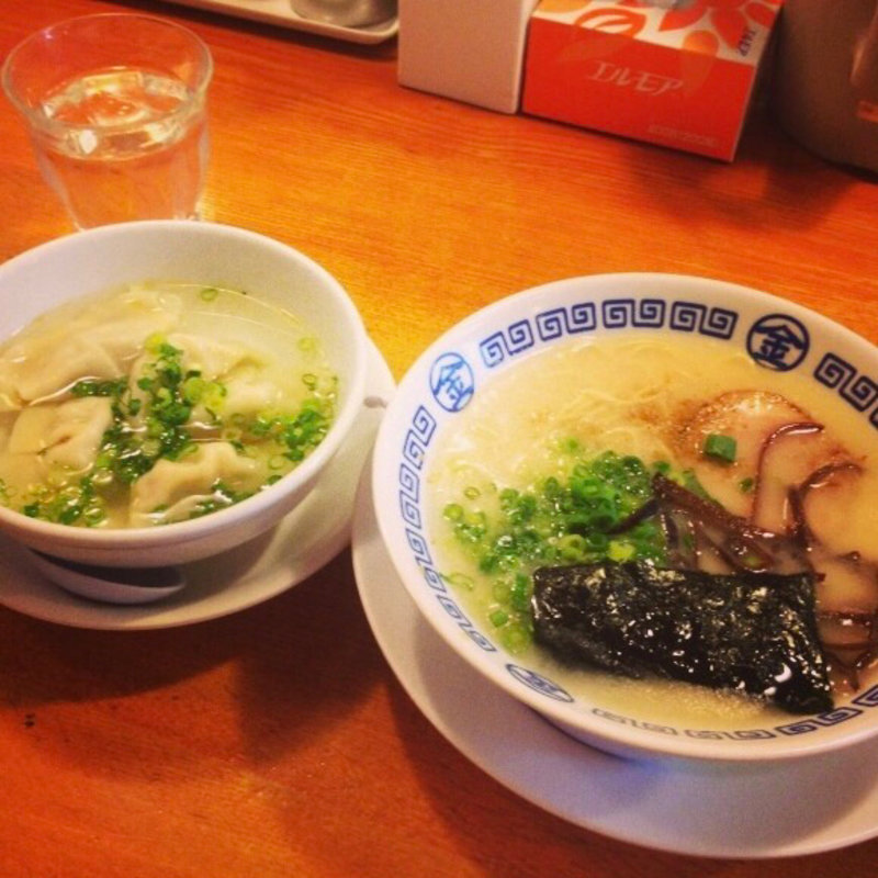 まるきんラーメン＋水餃子(まるきんラーメン 金町店 )