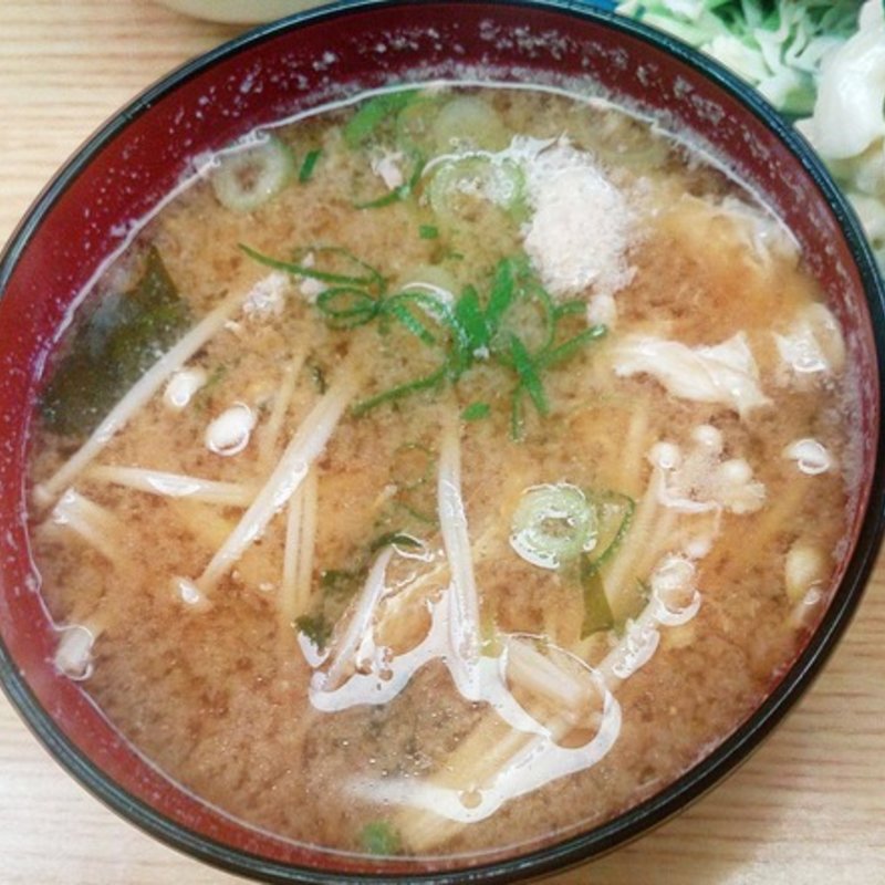 卵入りみそ汁(ふじもと )