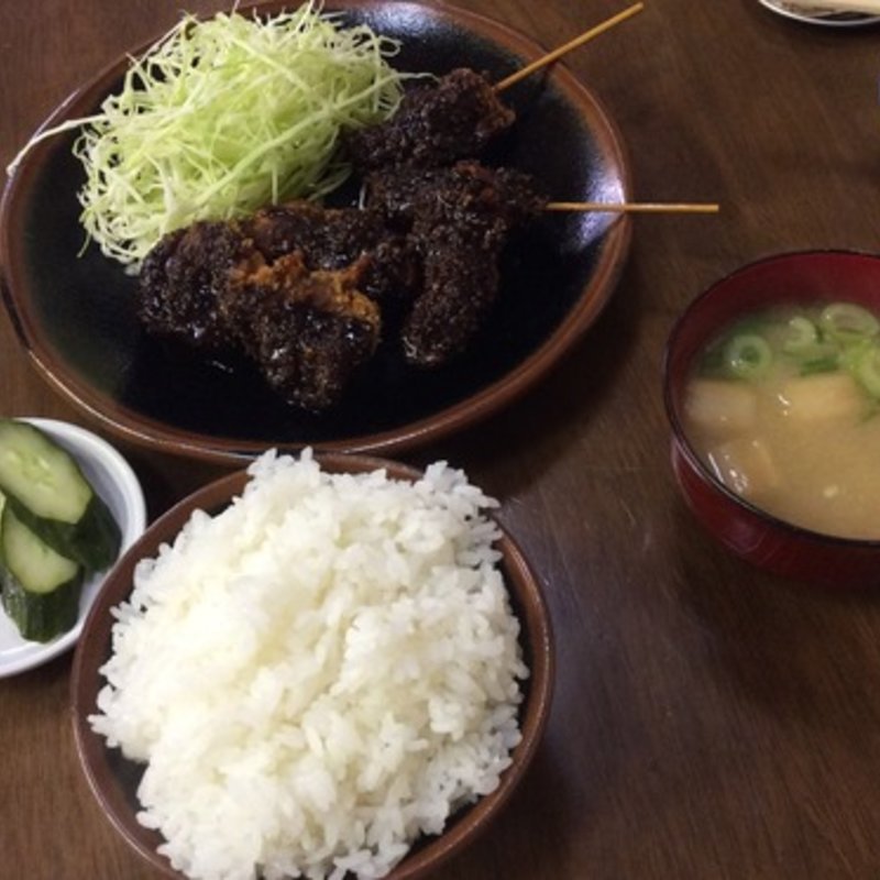 串・レバー・ミノ天定食(さたけ )