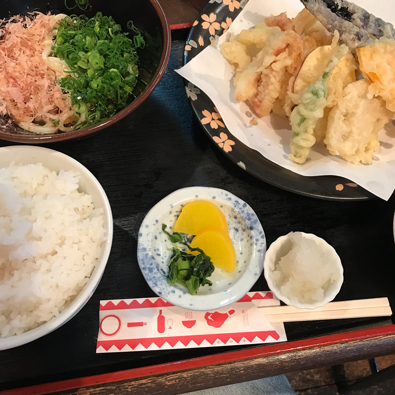 剣先イカ天ぷら定食(味加味)