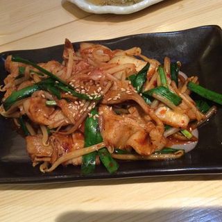 豚キムチ(立呑み・やきとん あべの酒場)