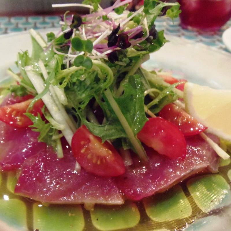 カツオのカルパッチョ ～気仙沼より～(トラットリア イル カンポ ダ シゲ)