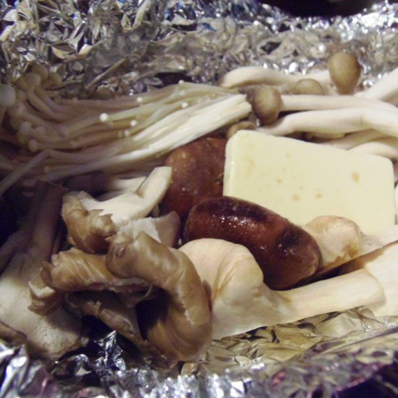 きのこたちのホイル焼き(肉料理 さかもと 藤井寺店)