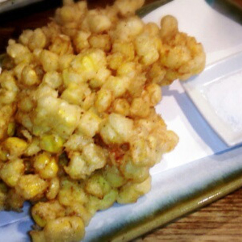 とうもろこしの天ぷら(こなから)