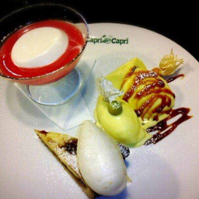 おまかせデザート三種(リストランテ　カプリカプリ)