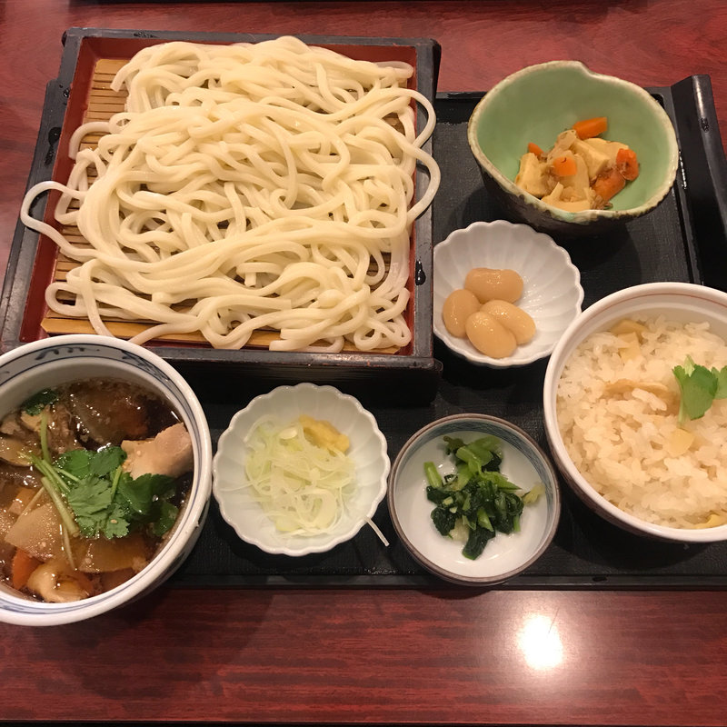 豚肉つけ汁うどん定食(藍屋 国立富士見台店)