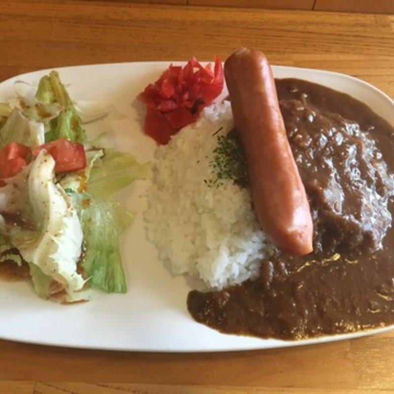 カレーランチ（トッピング ソーセージ）(Cafe Palmyra （カフェ パルメイラ）)