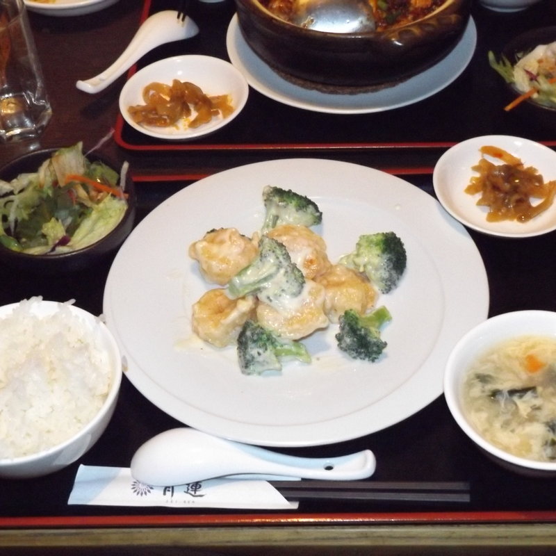 マスタード風味のエビマヨ(健康中華 青蓮 川崎西口店)