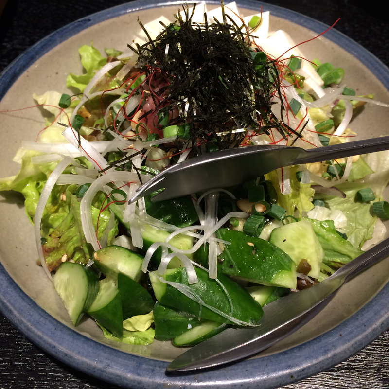 具沢山チョレギサラダ(ハーフ)(炭火串焼 シロマル 千葉ニュータウン店)