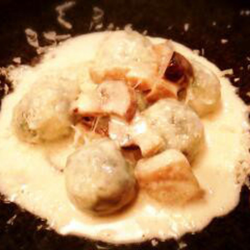 北海道牛乳100%リコッタチーズのニョッキ ポルチーニソース(ロロロッソ （L'oro rosso）)