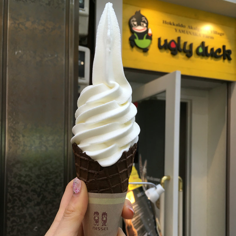 赤井川村山中牧場ソフトクリーム(ugly duck アグリーダッグ)